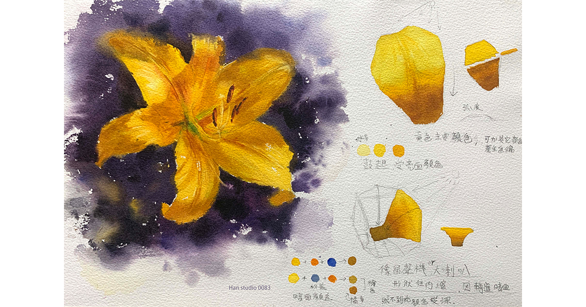 花卉水彩 網站封面